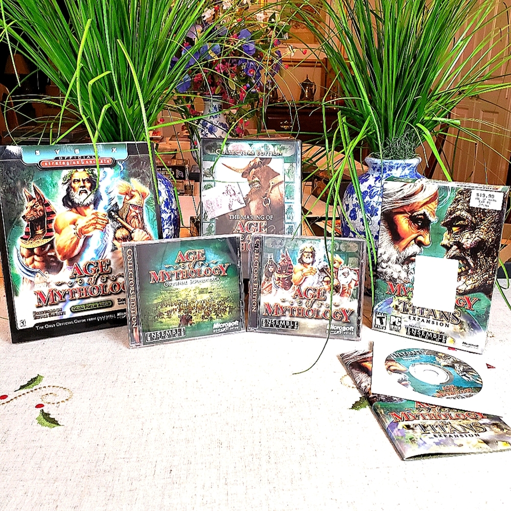 PC AGE OF MYTHOLOGY COLLECTOR'S EDITION w/Strategy Guide & Expansion